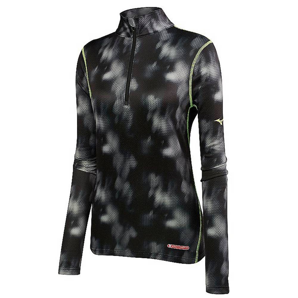 Damske Base Layer Mizuno Breath Thermo Half Zip Čierne Vypredaj BIED52834